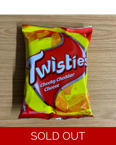 Twisties Cheeky Cheddar Cheese (Pack of 2)